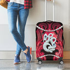 Maori Matariki Manaia Whero Luggage Cover Maori Kowhaiwhai Pattern Galaxy