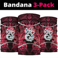Maori Matariki Manaia Whero Neck Gaiter Maori Kowhaiwhai Pattern Galaxy
