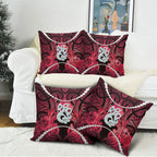 Maori Matariki Manaia Whero Pillow Cover Maori Kowhaiwhai Pattern Galaxy