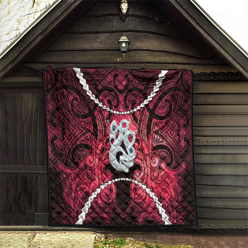 Maori Matariki Manaia Whero Quilt Maori Kowhaiwhai Pattern Galaxy