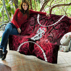 Maori Matariki Manaia Whero Quilt Maori Kowhaiwhai Pattern Galaxy