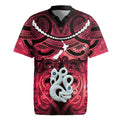 Personalised Maori Matariki Manaia Whero Rugby Jersey Maori Kowhaiwhai Pattern Galaxy