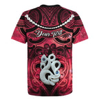 Personalised Maori Matariki Manaia Whero Rugby Jersey Maori Kowhaiwhai Pattern Galaxy