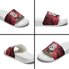 Maori Matariki Manaia Whero Slide Sandals Maori Kowhaiwhai Pattern Galaxy