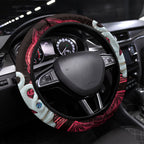 Maori Matariki Manaia Whero Steering Wheel Cover Maori Kowhaiwhai Pattern Galaxy
