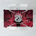 Maori Matariki Manaia Whero Tablecloth Maori Kowhaiwhai Pattern Galaxy
