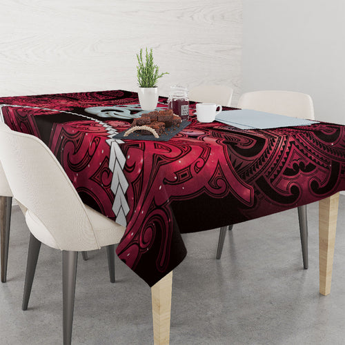 Maori Matariki Manaia Whero Tablecloth Maori Kowhaiwhai Pattern Galaxy