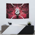 Maori Matariki Manaia Whero Tapestry Maori Kowhaiwhai Pattern Galaxy