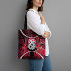 Maori Matariki Manaia Whero Tote Bag Maori Kowhaiwhai Pattern Galaxy