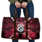 Maori Matariki Manaia Whero Travel Bag Maori Kowhaiwhai Pattern Galaxy