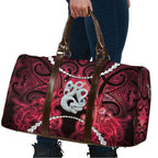 Maori Matariki Manaia Whero Travel Bag Maori Kowhaiwhai Pattern Galaxy