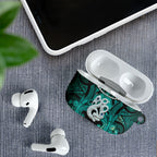 Maori Matariki Manaia Turquoise AirPods Case Maori Kowhaiwhai Pattern Galaxy