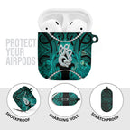 Maori Matariki Manaia Turquoise AirPods Case Maori Kowhaiwhai Pattern Galaxy