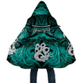 Personalised Maori Matariki Manaia Turquoise Cloak Maori Kowhaiwhai Pattern Galaxy