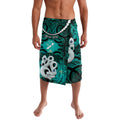 Personalised Maori Matariki Manaia Turquoise Lavalava Maori Kowhaiwhai Pattern Galaxy