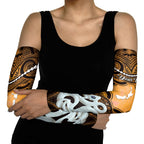 Personalised Maori Matariki Manaia Kowhai Arm Sleeves Maori Kowhaiwhai Pattern Galaxy