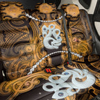 Maori Matariki Manaia Kowhai Back Car Seat Cover Maori Kowhaiwhai Pattern Galaxy
