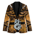 Personalised Maori Matariki Manaia Kowhai Blazer Maori Kowhaiwhai Pattern Galaxy