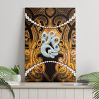 Maori Matariki Manaia Kowhai Canvas Wall Art Maori Kowhaiwhai Pattern Galaxy