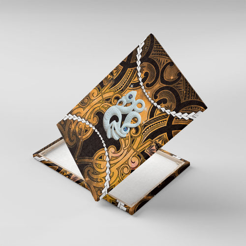 Maori Matariki Manaia Kowhai Canvas Wall Art Maori Kowhaiwhai Pattern Galaxy