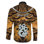 Personalised Maori Matariki Manaia Kowhai Family Matching Mermaid Dress and Hawaiian Shirt Maori Kowhaiwhai Pattern Galaxy