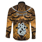 Personalised Maori Matariki Manaia Kowhai Family Matching Tank Maxi Dress and Hawaiian Shirt Maori Kowhaiwhai Pattern Galaxy