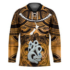 Personalised Maori Matariki Manaia Kowhai Hockey Jersey Maori Kowhaiwhai Pattern Galaxy