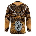 Personalised Maori Matariki Manaia Kowhai Hockey Jersey Maori Kowhaiwhai Pattern Galaxy