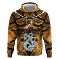 Personalised Maori Matariki Manaia Kowhai Hoodie Maori Kowhaiwhai Pattern Galaxy