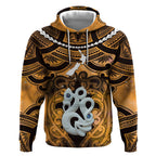 Personalised Maori Matariki Manaia Kowhai Hoodie Maori Kowhaiwhai Pattern Galaxy