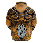 Personalised Maori Matariki Manaia Kowhai Hoodie Maori Kowhaiwhai Pattern Galaxy
