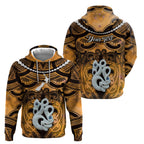 Personalised Maori Matariki Manaia Kowhai Hoodie Maori Kowhaiwhai Pattern Galaxy