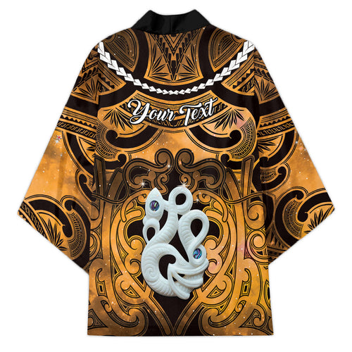 Personalised Maori Matariki Manaia Kowhai Kimono Maori Kowhaiwhai Pattern Galaxy