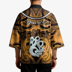 Personalised Maori Matariki Manaia Kowhai Kimono Maori Kowhaiwhai Pattern Galaxy