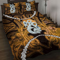 Maori Matariki Manaia Kowhai Quilt Bed Set Maori Kowhaiwhai Pattern Galaxy