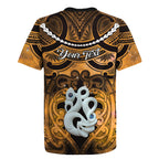 Personalised Maori Matariki Manaia Kowhai Rugby Jersey Maori Kowhaiwhai Pattern Galaxy