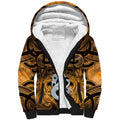 Personalised Maori Matariki Manaia Kowhai Sherpa Hoodie Maori Kowhaiwhai Pattern Galaxy