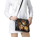 Maori Matariki Manaia Kowhai Shoulder Handbag Maori Kowhaiwhai Pattern Galaxy