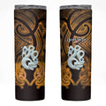 Personalised Maori Matariki Manaia Kowhai Skinny Tumbler Maori Kowhaiwhai Pattern Galaxy