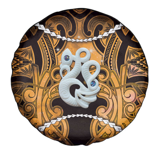 Maori Matariki Manaia Kowhai Spare Tire Cover Maori Kowhaiwhai Pattern Galaxy