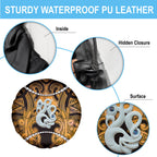 Maori Matariki Manaia Kowhai Spare Tire Cover Maori Kowhaiwhai Pattern Galaxy