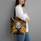Maori Matariki Manaia Kowhai Tote Bag Maori Kowhaiwhai Pattern Galaxy