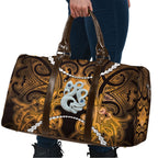 Maori Matariki Manaia Kowhai Travel Bag Maori Kowhaiwhai Pattern Galaxy