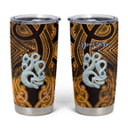 Personalised Maori Matariki Manaia Kowhai Tumbler Cup Maori Kowhaiwhai Pattern Galaxy