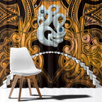 Maori Matariki Manaia Kowhai Window Curtain Maori Kowhaiwhai Pattern Galaxy