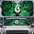Maori Matariki Hei Matau Kakariki Auto Sun Shade Maori Kowhaiwhai Pattern Galaxy