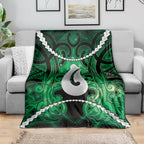 Maori Matariki Hei Matau Kakariki Blanket Maori Kowhaiwhai Pattern Galaxy