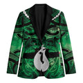 Personalised Maori Matariki Hei Matau Kakariki Blazer Maori Kowhaiwhai Pattern Galaxy