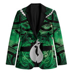 Personalised Maori Matariki Hei Matau Kakariki Blazer Maori Kowhaiwhai Pattern Galaxy