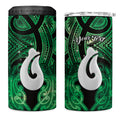 Personalised Maori Matariki Hei Matau Kakariki 4 in 1 Can Cooler Tumbler Maori Kowhaiwhai Pattern Galaxy